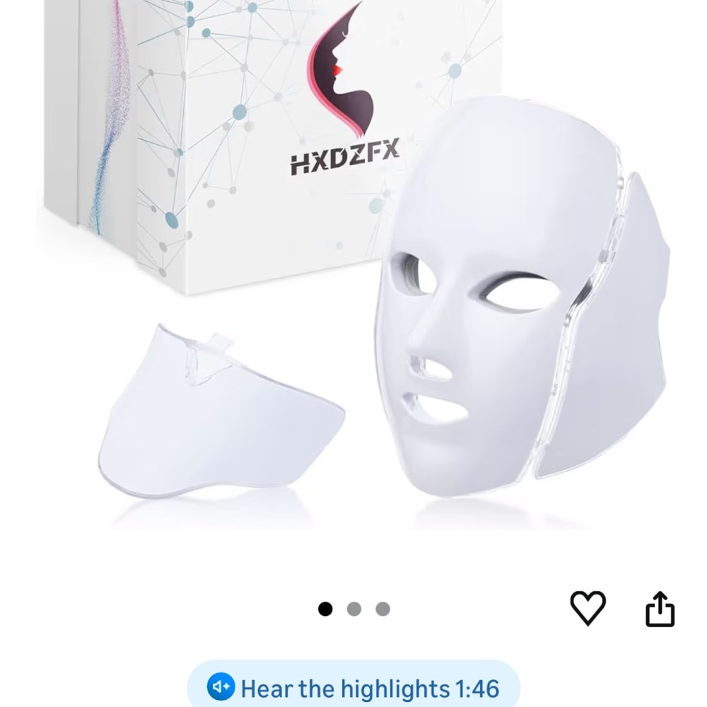 White LED Facial Mask